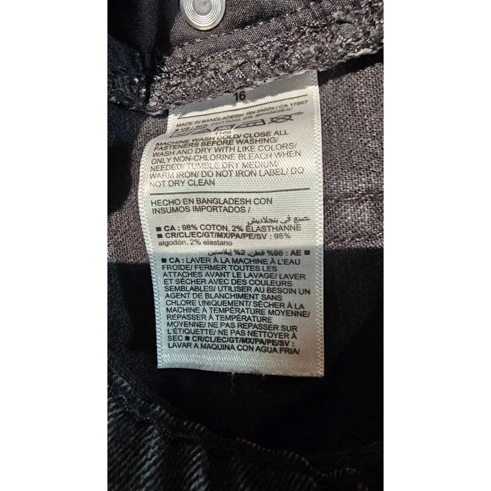 OLD NAVY‎ Boys Jeans Size 16 Flex Taper Coal Wash Built-In Flex